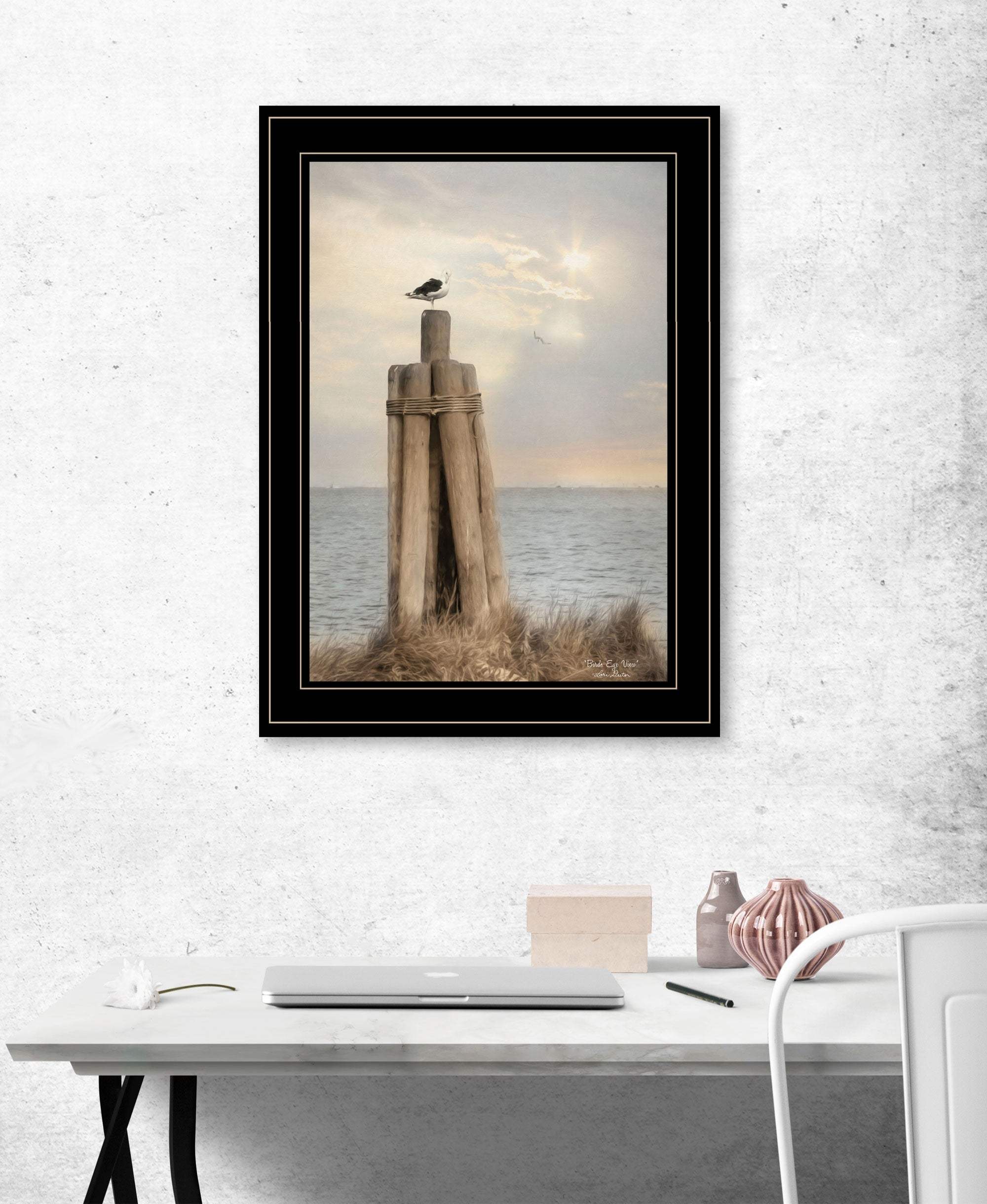 Birds Eye View 3 Black Framed Print Wall Art - Homeroots - Flyclothing LLC
