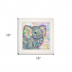 Elephant I 2 White Framed Print Wall Art - Homeroots