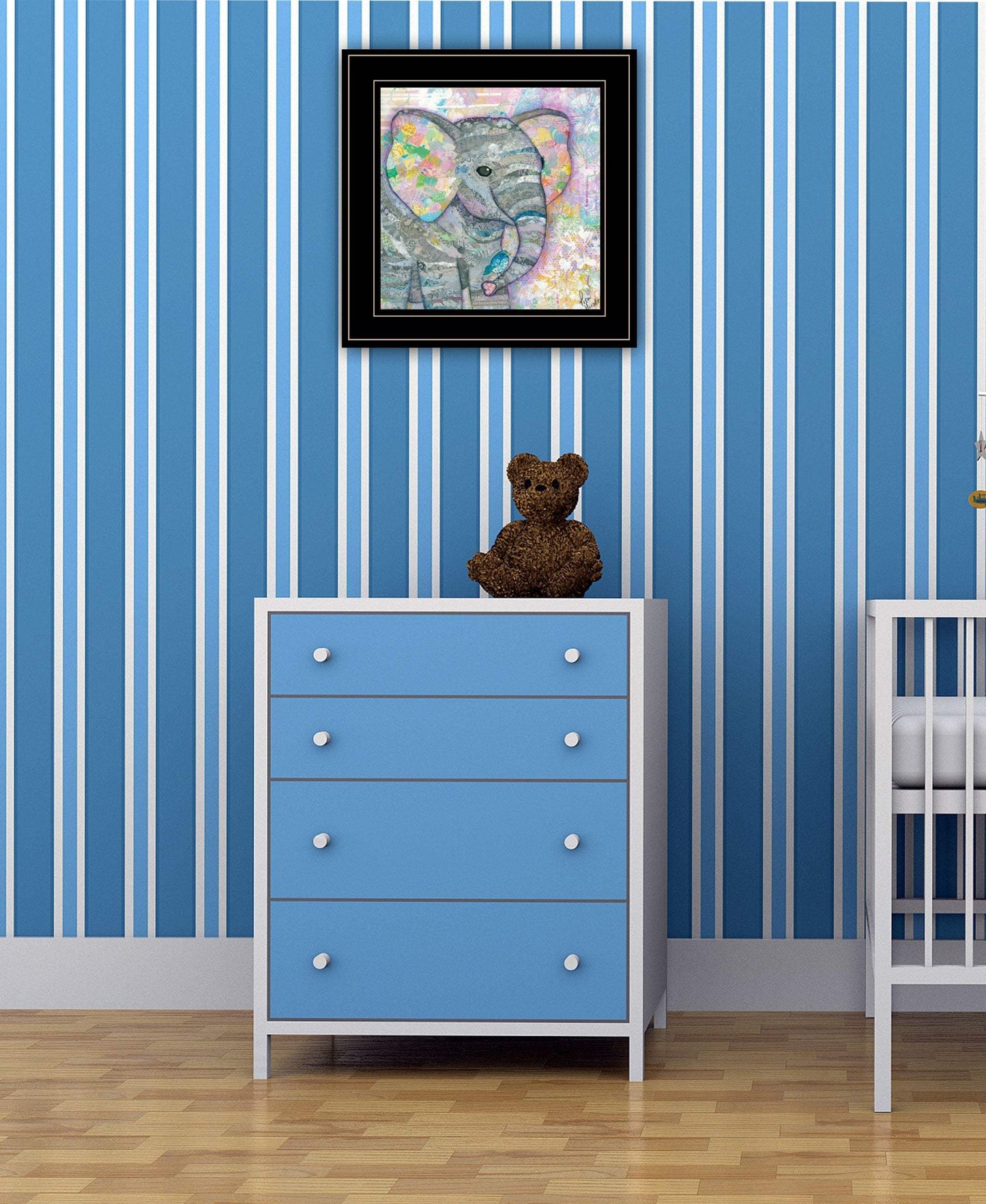 Elephant I 3 Black Framed Print Wall Art - Homeroots - Flyclothing LLC