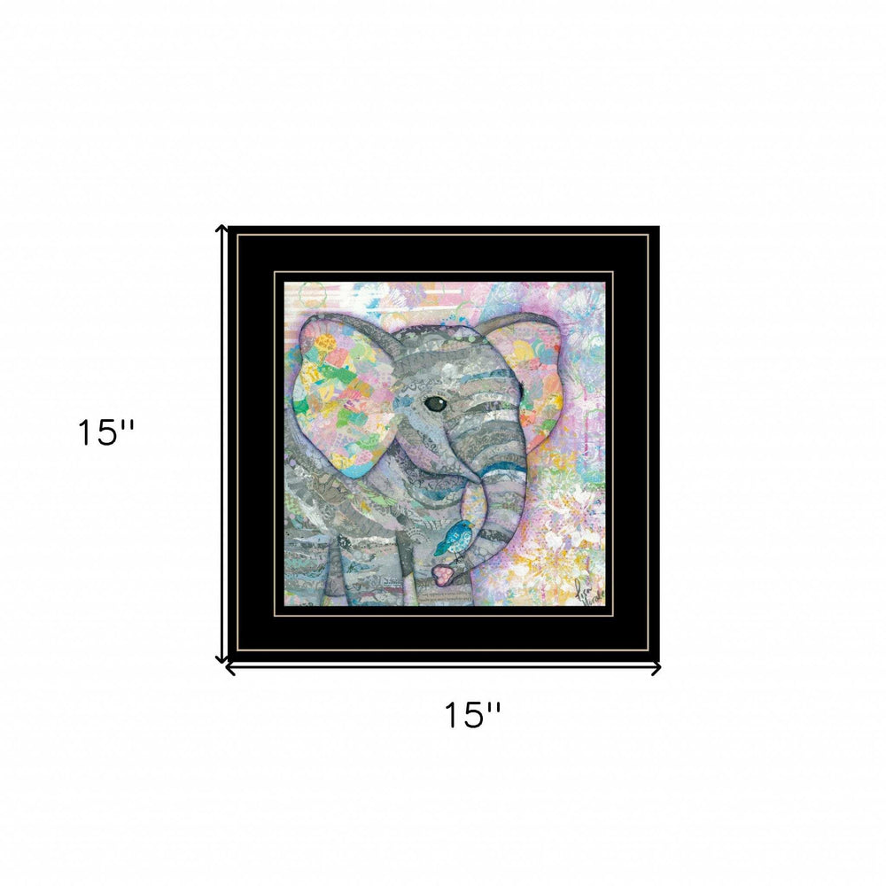 Elephant I 3 Black Framed Print Wall Art - Homeroots - Flyclothing LLC