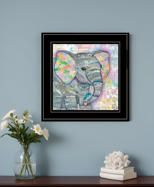 Elephant I 3 Black Framed Print Wall Art - Homeroots