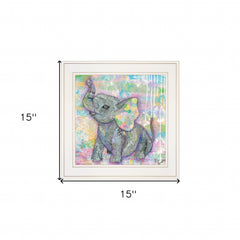 Elephant II 2 White Framed Print Wall Art - Homeroots