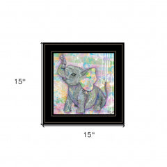 Elephant II 3 Black Framed Print Wall Art - Homeroots