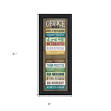 Office Rules 2 Black Framed Print Wall Art - Homeroots - Flyclothing LLC