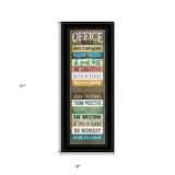 Office Rules 3 Black Framed Print Wall Art - Homeroots - Flyclothing LLC