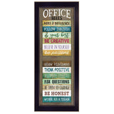 Office Rules 4 Black Framed Print Wall Art - Homeroots - Flyclothing LLC