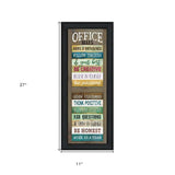 Office Rules 5 Black Framed Print Wall Art - Homeroots - Flyclothing LLC
