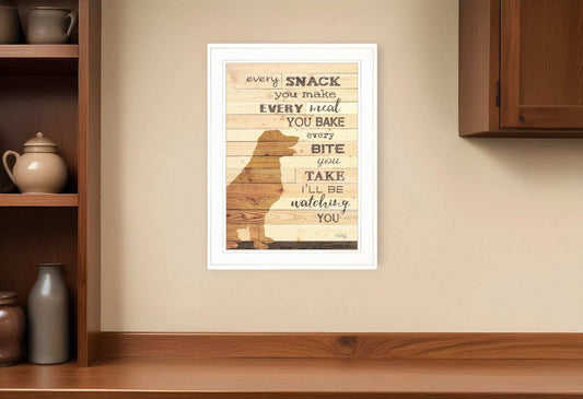 Every Snack You Make 1 White Framed Print Wall Art - Homeroots - Flyclothing LLC