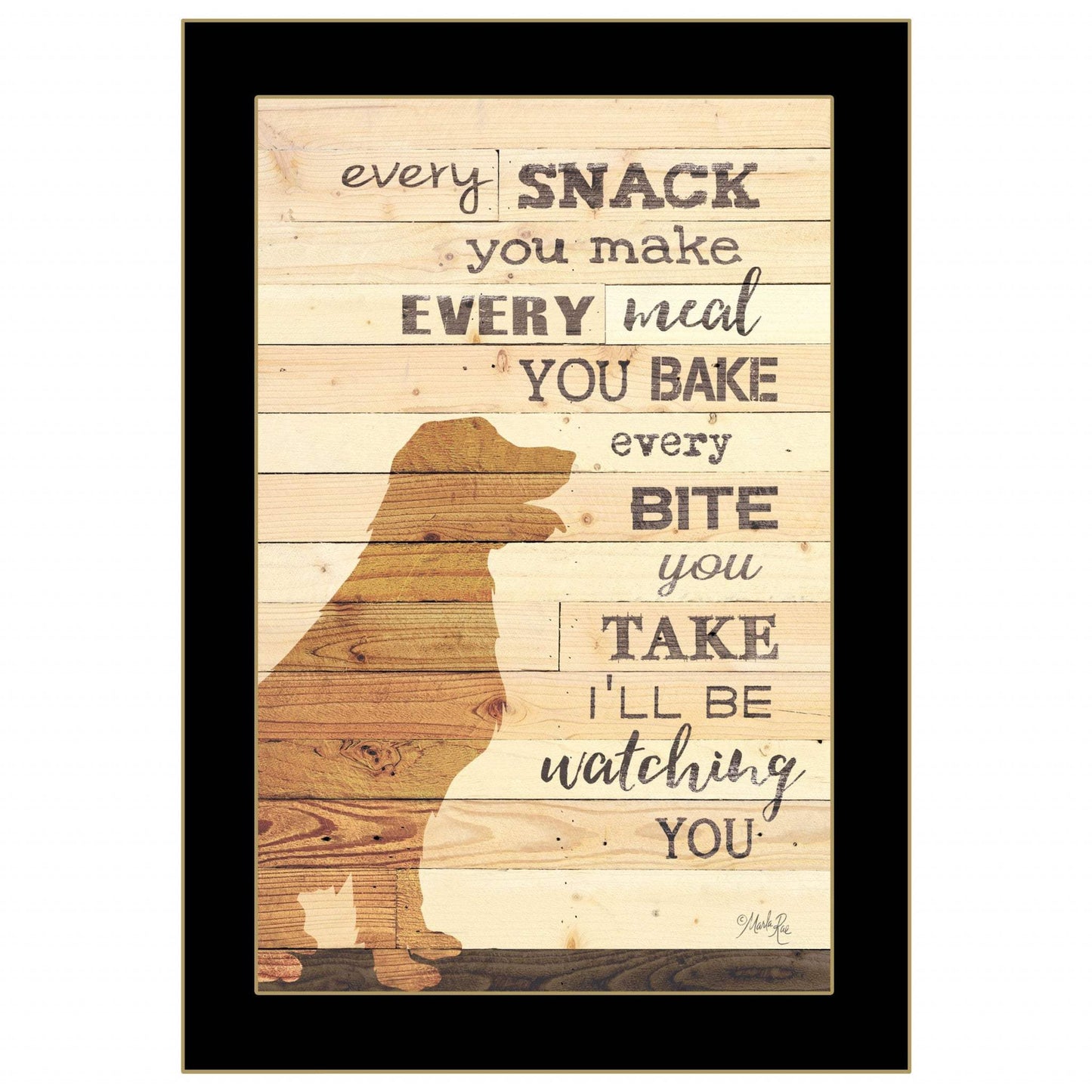 Every Snack You Make 3 Black Framed Print Wall Art - Homeroots - Flyclothing LLC