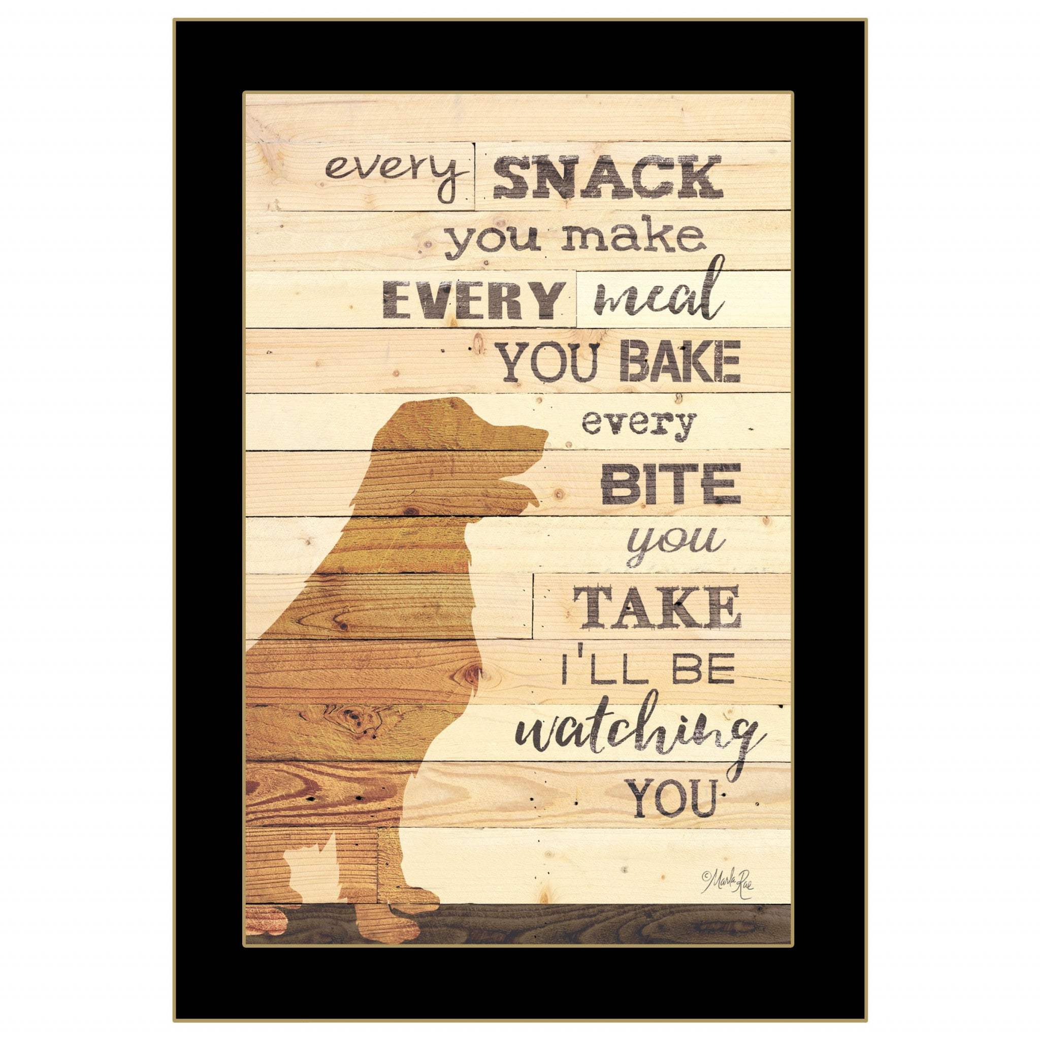Every Snack You Make 3 Black Framed Print Wall Art - Homeroots - Flyclothing LLC