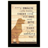Every Snack You Make 3 Black Framed Print Wall Art - Homeroots