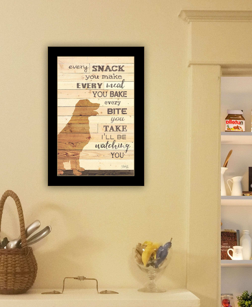 Every Snack You Make 3 Black Framed Print Wall Art - Homeroots - Flyclothing LLC