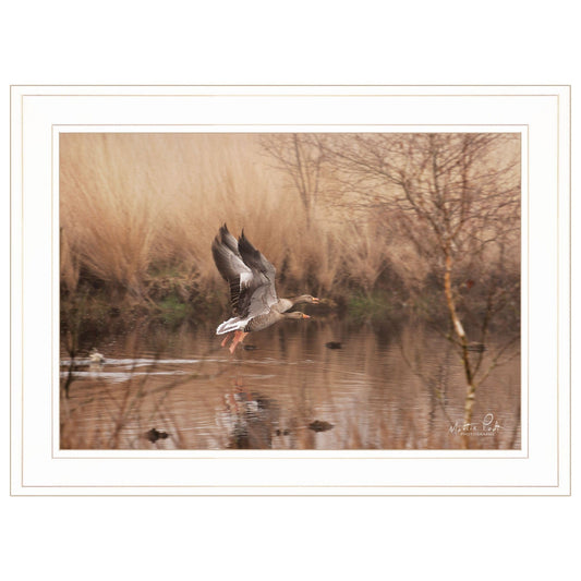 Fly Away 4 White Framed Print Wall Art - Homeroots