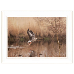 Fly Away 4 White Framed Print Wall Art - Homeroots