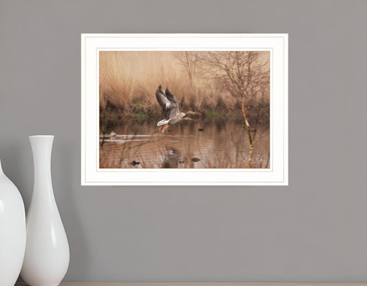 Fly Away 4 White Framed Print Wall Art - Homeroots