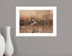 Fly Away 4 White Framed Print Wall Art - Homeroots
