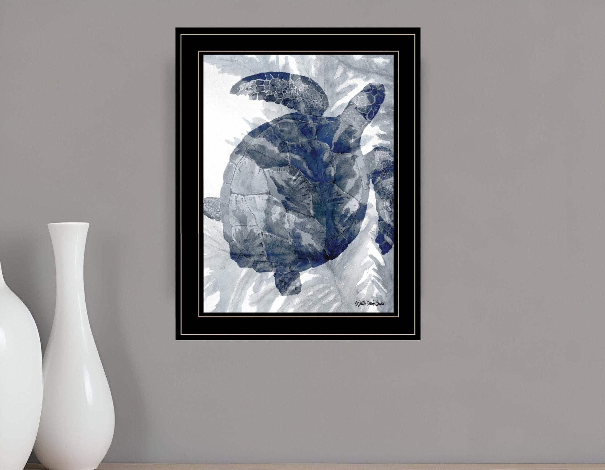 Ocean Collection 3 Black Framed Print Wall Art - Homeroots - Flyclothing LLC