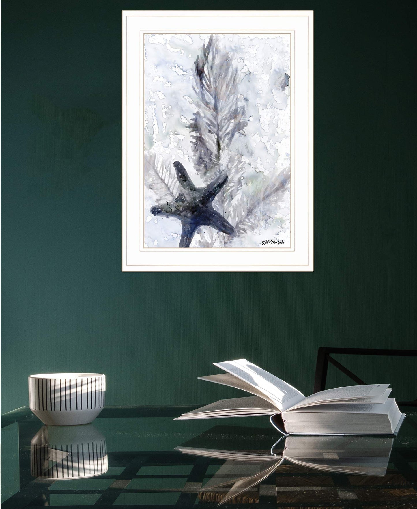 Ocean Collection 4 White Framed Print Wall Art - Homeroots - Flyclothing LLC