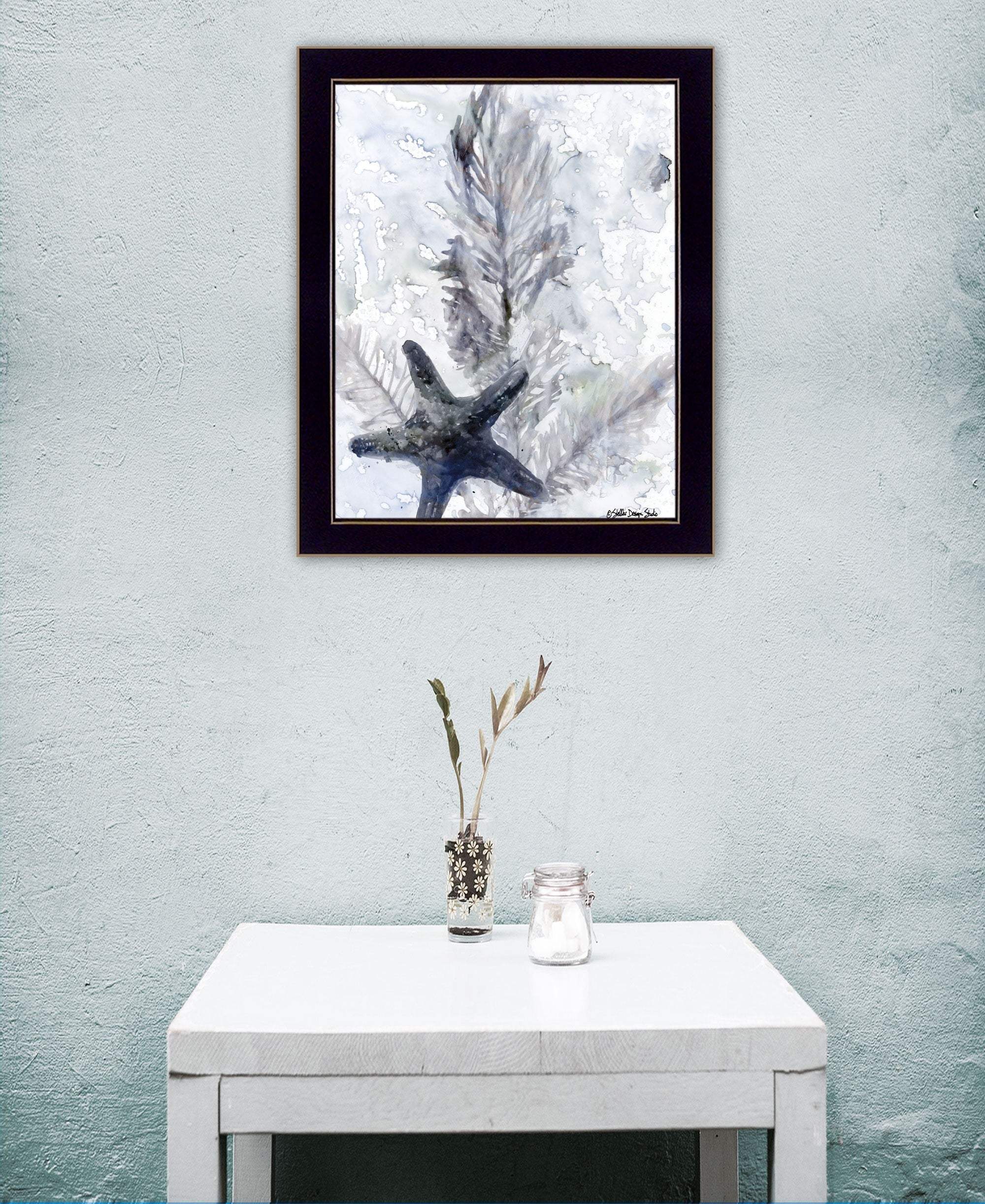 Ocean Collection 4 Black Framed Print Wall Art - Homeroots - Flyclothing LLC