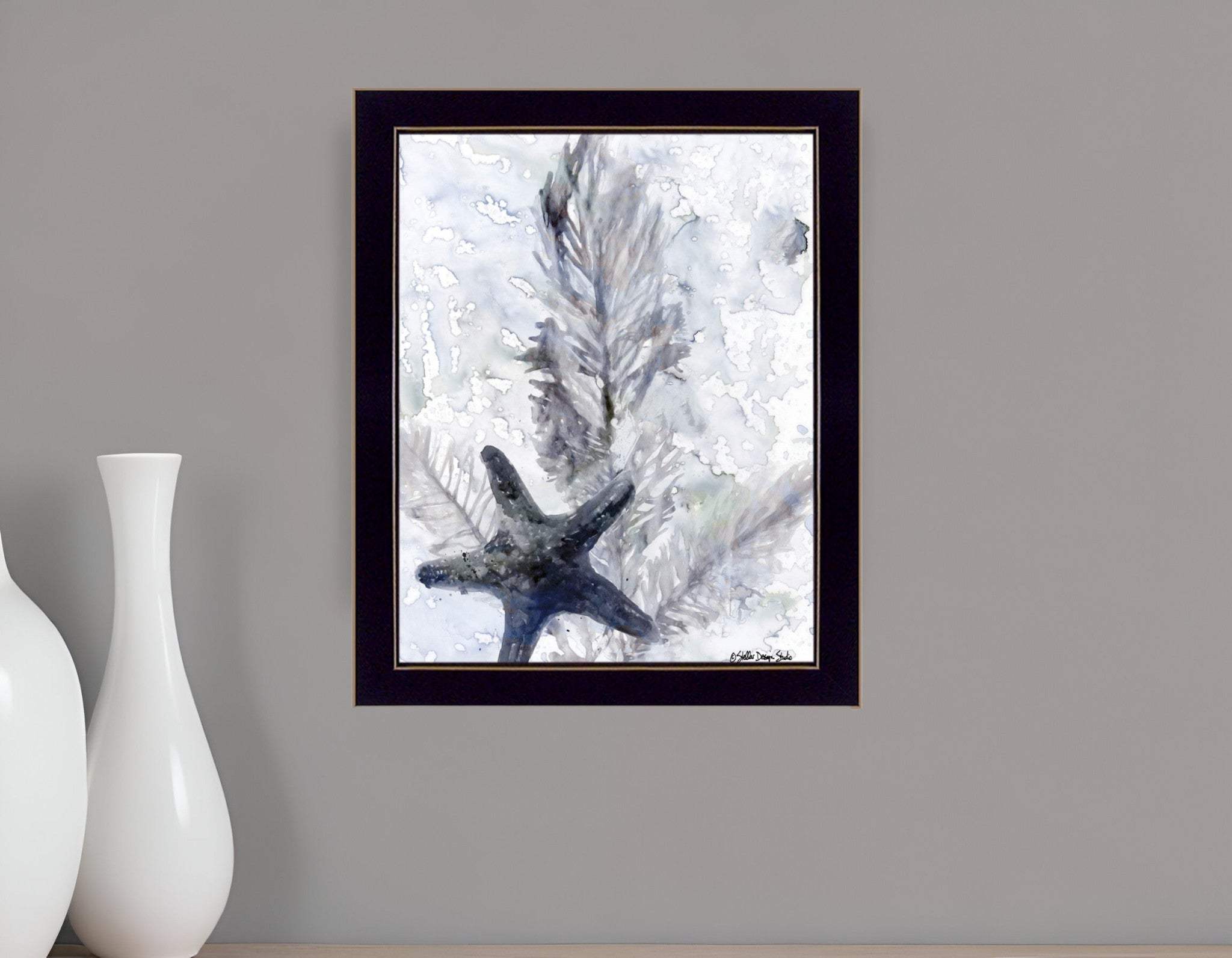 Ocean Collection 4 Black Framed Print Wall Art - Homeroots - Flyclothing LLC