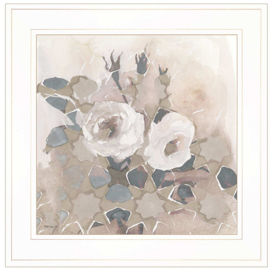 Transitional Blooms I 2 White Framed Print Wall Art - Homeroots - Flyclothing LLC