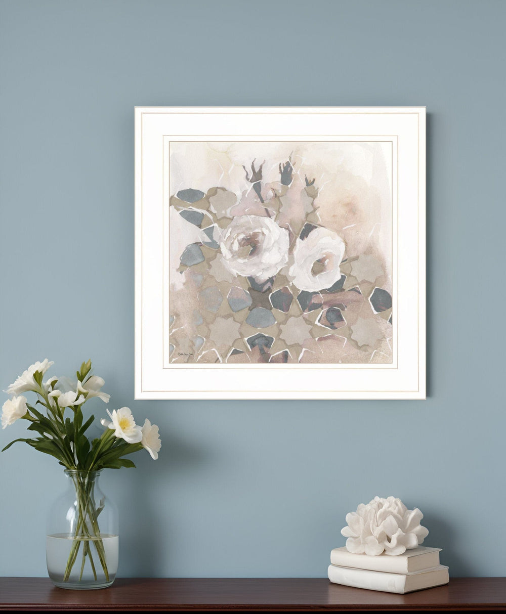 Transitional Blooms I 2 White Framed Print Wall Art - Homeroots