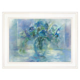Susies Blue 2 White Framed Print Wall Art - Homeroots