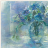 Susies Blue 2 White Framed Print Wall Art - Homeroots