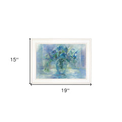 Susies Blue 2 White Framed Print Wall Art