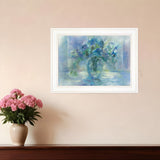Susies Blue 2 White Framed Print Wall Art - Homeroots