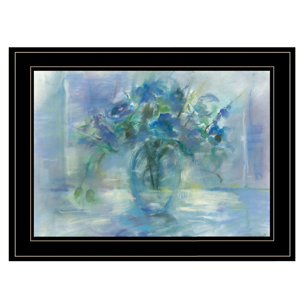 Susies Blue 3 Black Framed Print Wall Art - Homeroots - Flyclothing LLC