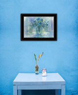 Susies Blue 3 Black Framed Print Wall Art - Homeroots - Flyclothing LLC