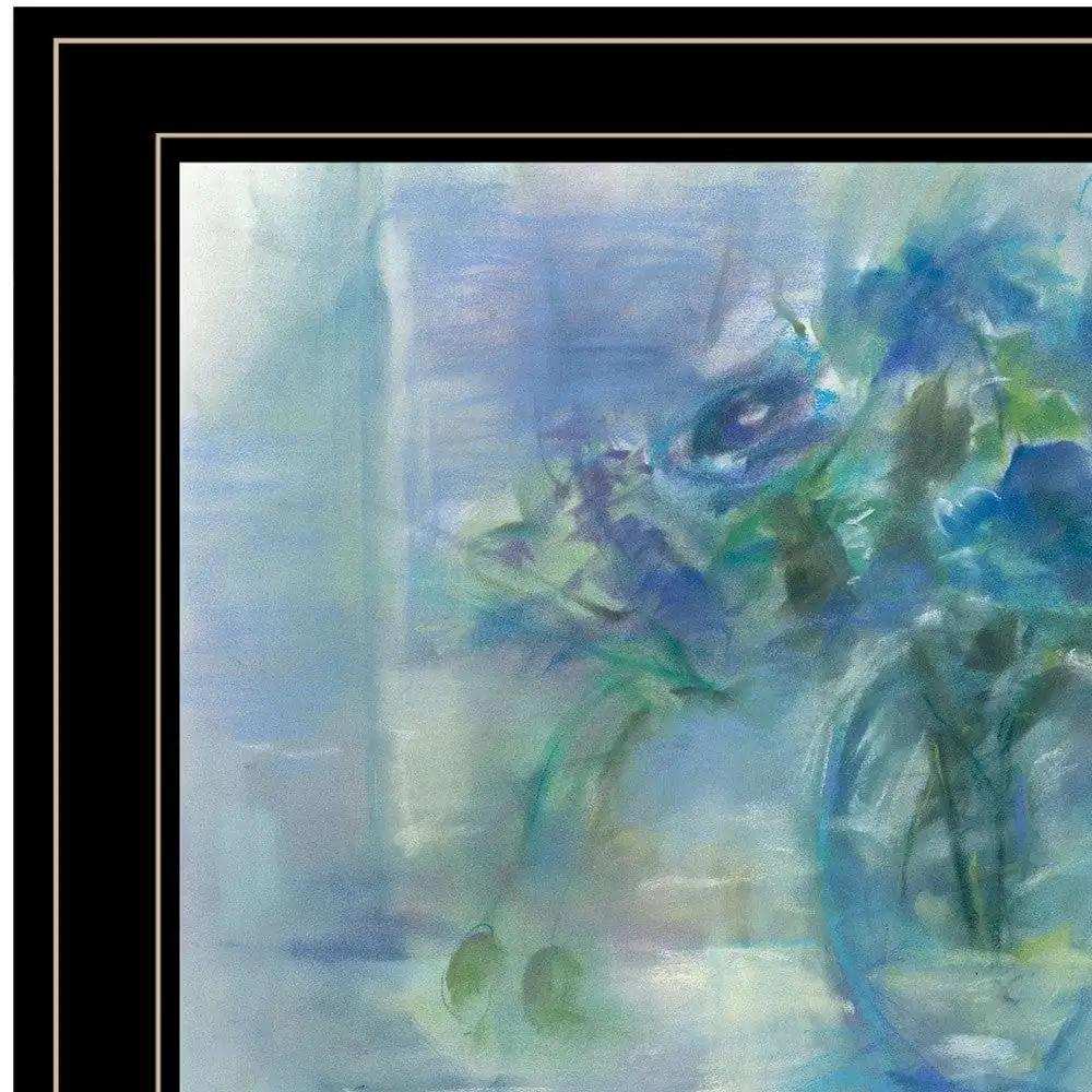 Susies Blue 3 Black Framed Print Wall Art - Homeroots - Flyclothing LLC