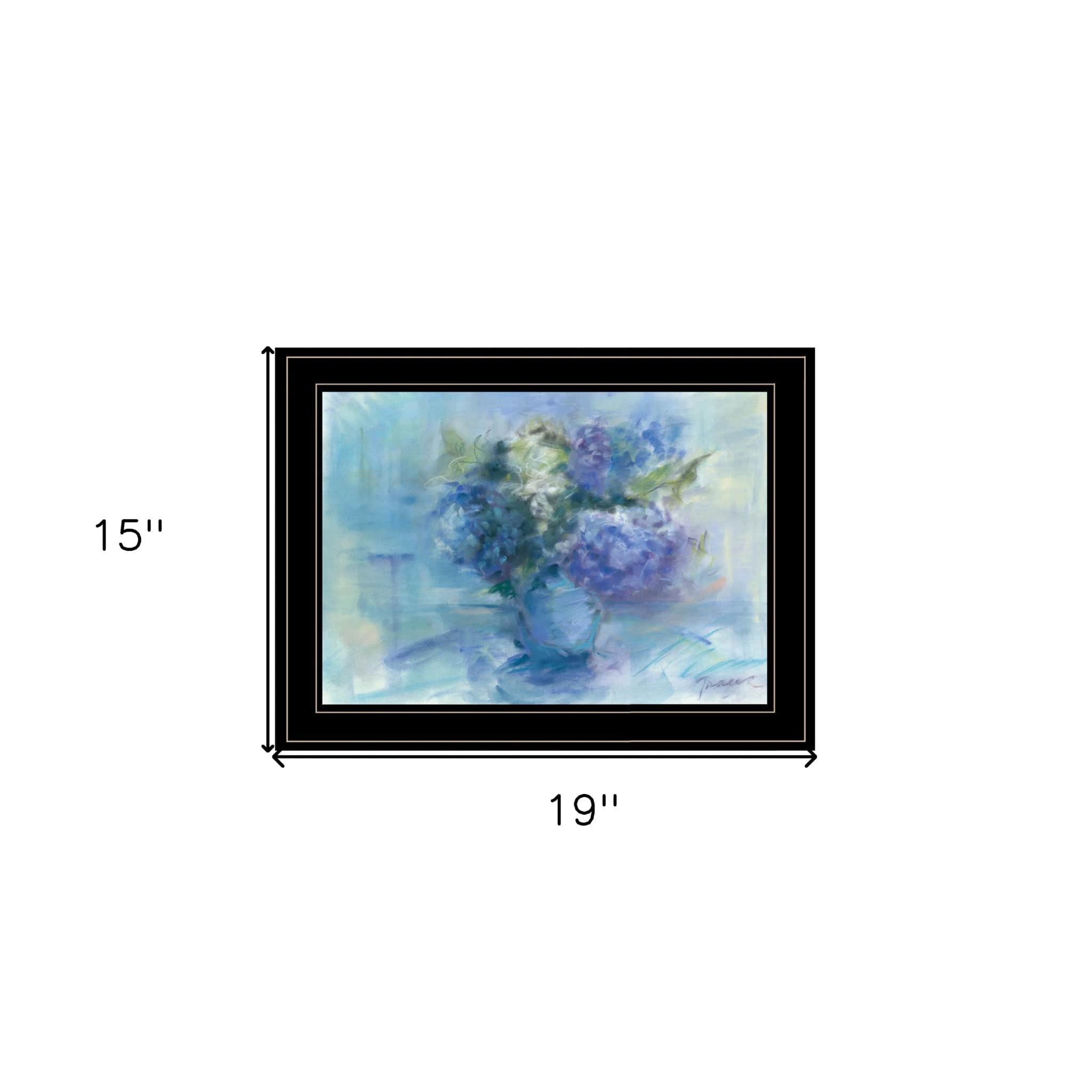 Bouquet 3 Black Framed Print Wall Art - Homeroots