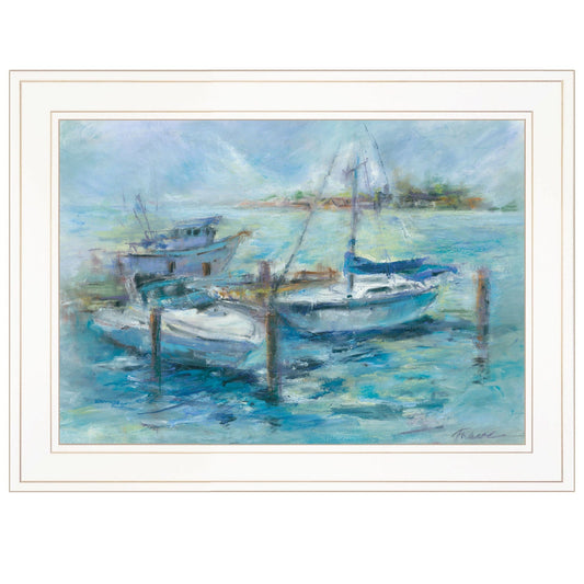 Dockside 2 White Framed Print Wall Art - Homeroots