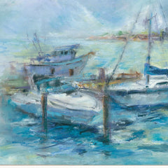 Dockside 2 White Framed Print Wall Art - Homeroots