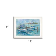 Dockside 2 White Framed Print Wall Art - Homeroots