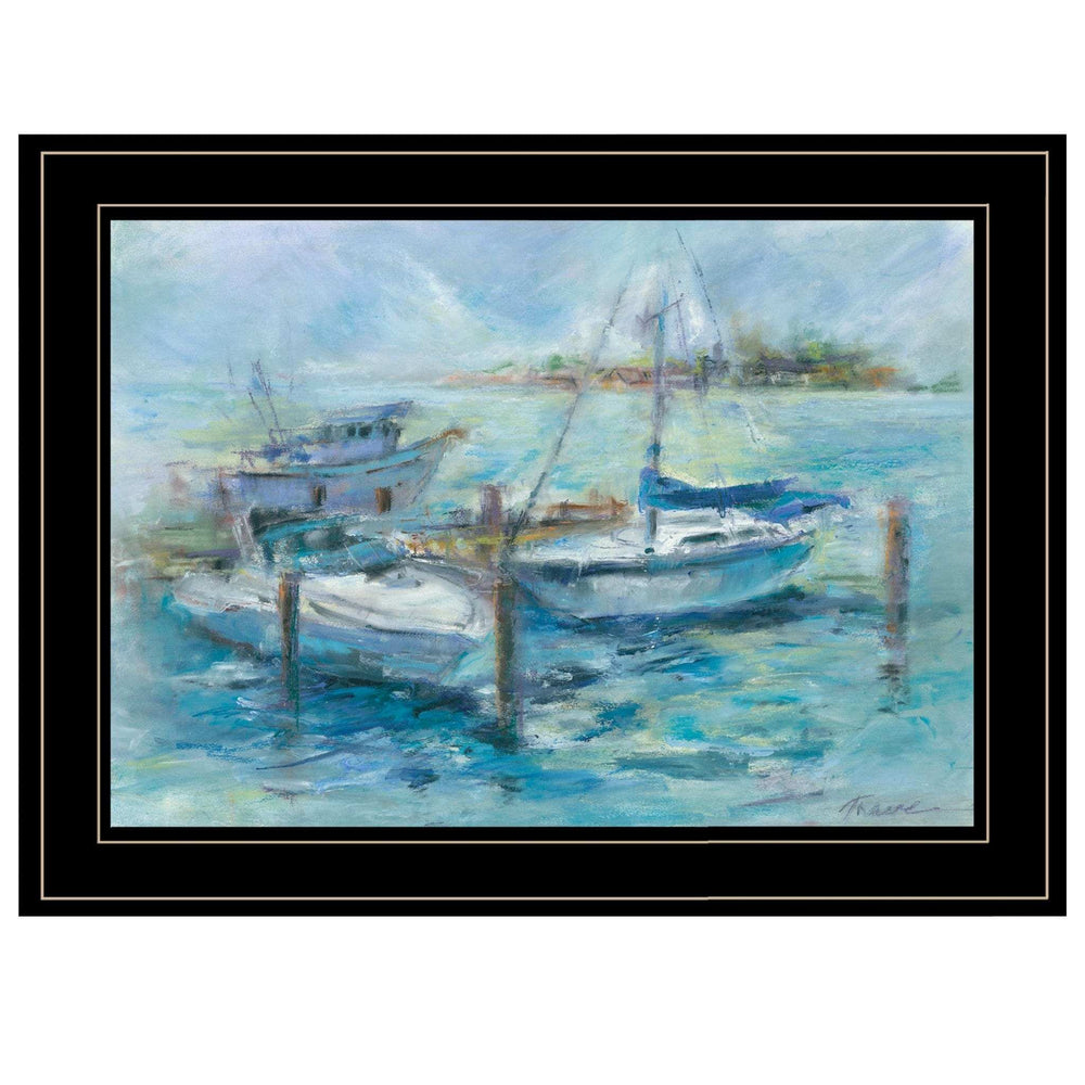 Dockside 3 Black Framed Print Wall Art - Homeroots - Flyclothing LLC
