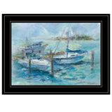Dockside 3 Black Framed Print Wall Art - Homeroots