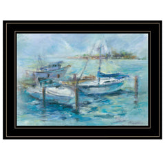 Dockside 3 Black Framed Print Wall Art - Homeroots