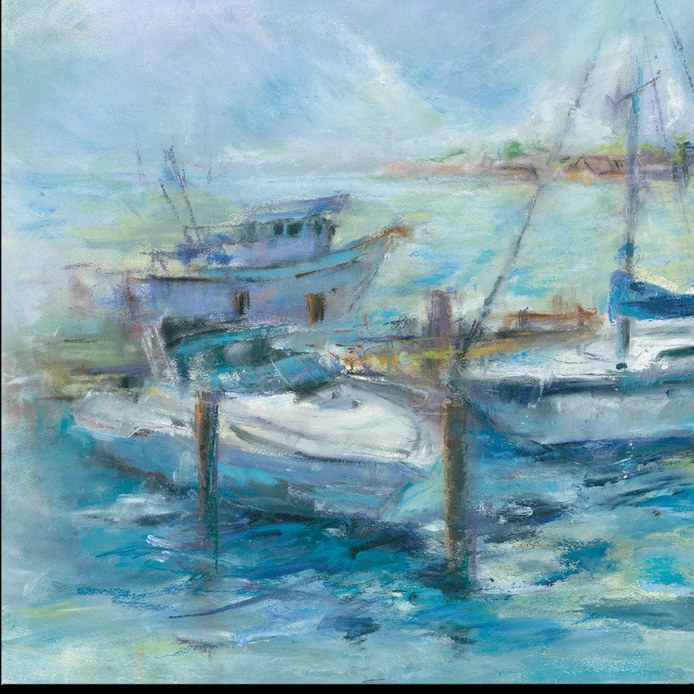 Dockside 3 Black Framed Print Wall Art - Homeroots