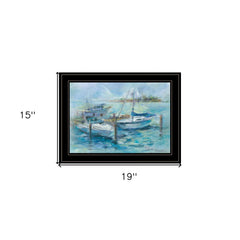 Dockside 3 Black Framed Print Wall Art - Homeroots