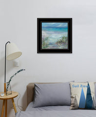 Blue Horizons 3 Black Framed Print Wall Art - Homeroots