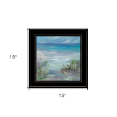 Blue Horizons 3 Black Framed Print Wall Art - Homeroots