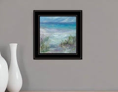 Blue Horizons 3 Black Framed Print Wall Art - Homeroots