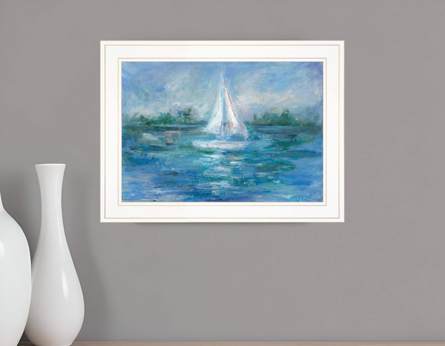 A Day In the Life 2 White Framed Print Wall Art - Homeroots - Flyclothing LLC