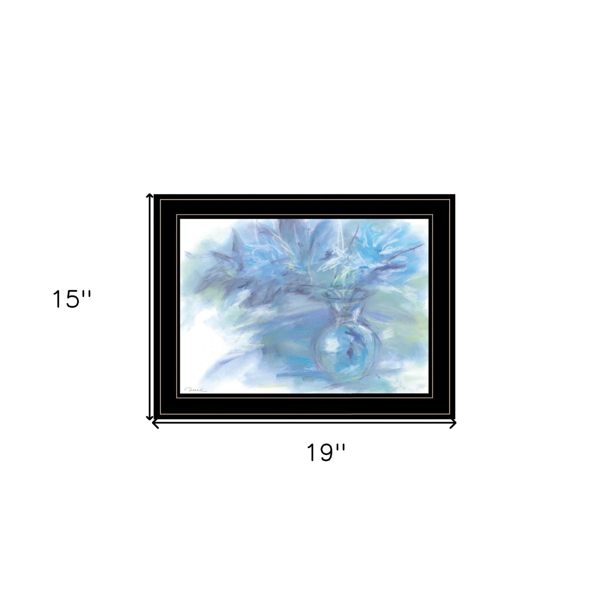 Morning Glory 3 Black Framed Print Wall Art - Homeroots