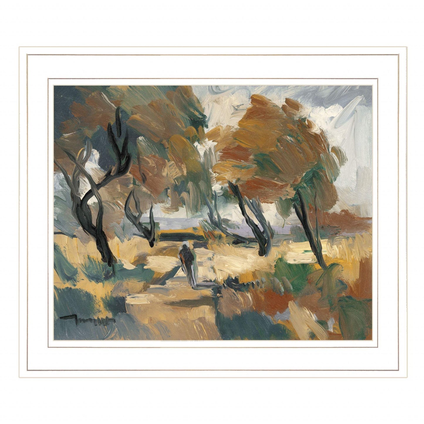 Early Walk 2 White Framed Print Wall Art - Homeroots - Flyclothing LLC