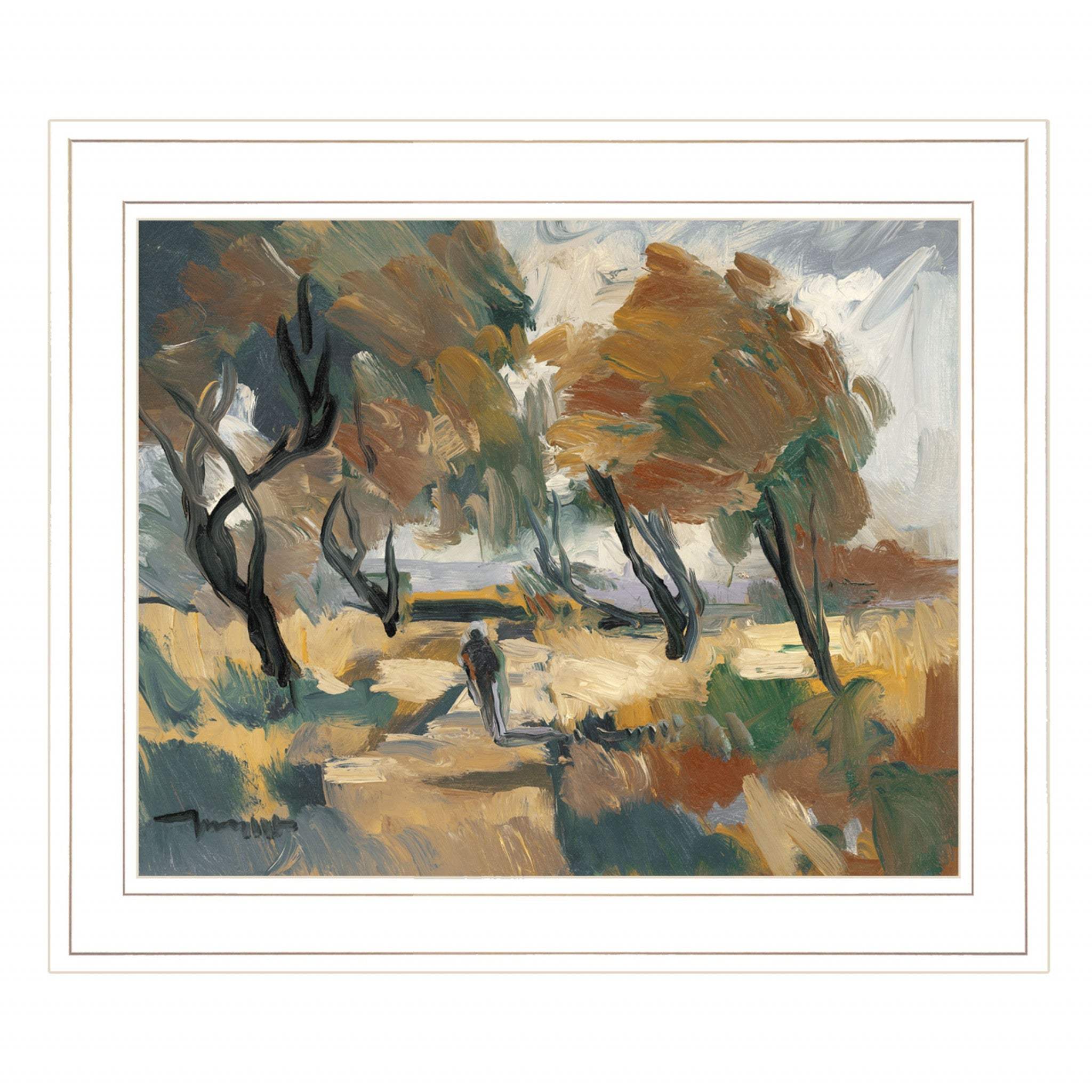 Early Walk 2 White Framed Print Wall Art - Homeroots - Flyclothing LLC