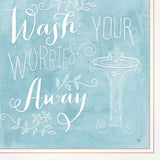 Set Of Three Wash 3 White Framed Print Bathroom Wall Art - Homeroots